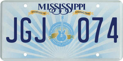 MS license plate JGJ074