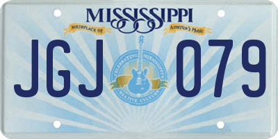 MS license plate JGJ079