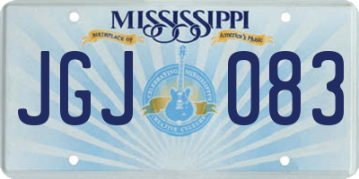 MS license plate JGJ083