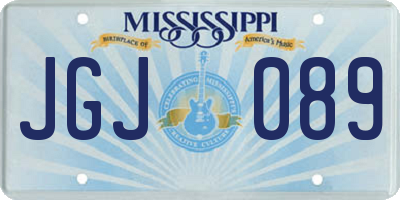 MS license plate JGJ089