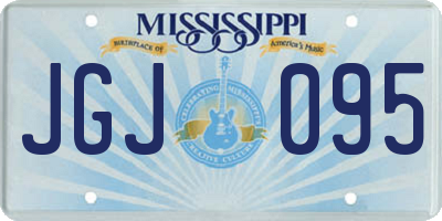 MS license plate JGJ095