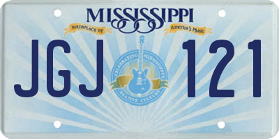 MS license plate JGJ121