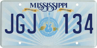 MS license plate JGJ134