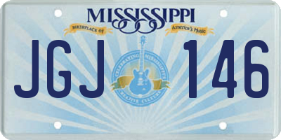 MS license plate JGJ146
