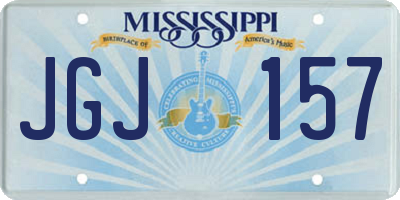 MS license plate JGJ157