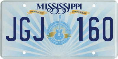 MS license plate JGJ160