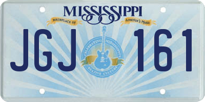 MS license plate JGJ161