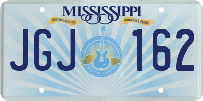 MS license plate JGJ162