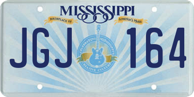 MS license plate JGJ164