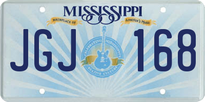 MS license plate JGJ168