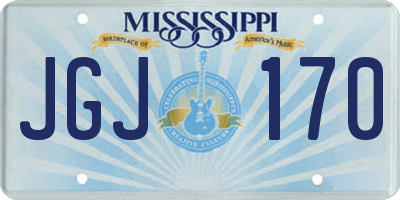 MS license plate JGJ170