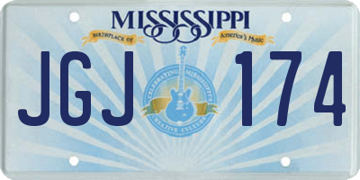 MS license plate JGJ174