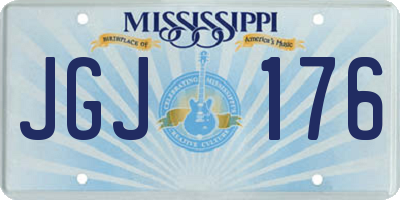 MS license plate JGJ176