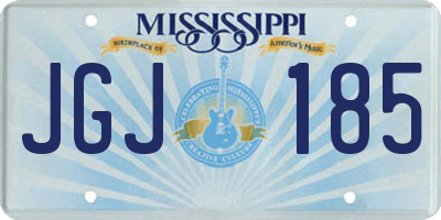 MS license plate JGJ185