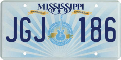 MS license plate JGJ186