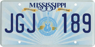 MS license plate JGJ189