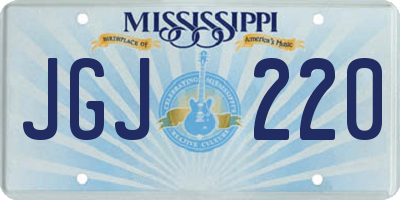 MS license plate JGJ220
