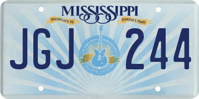 MS license plate JGJ244