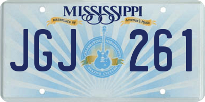 MS license plate JGJ261
