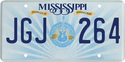 MS license plate JGJ264