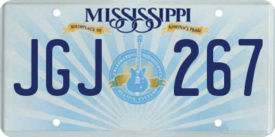 MS license plate JGJ267