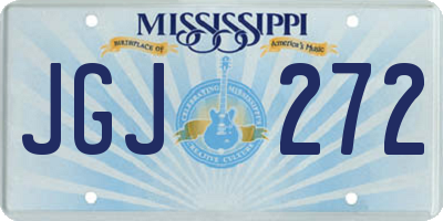 MS license plate JGJ272
