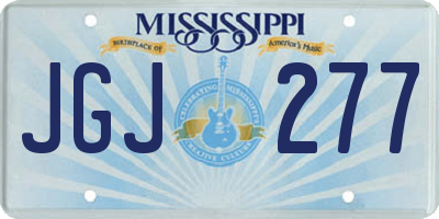 MS license plate JGJ277
