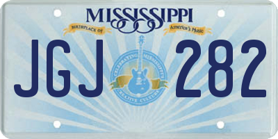 MS license plate JGJ282