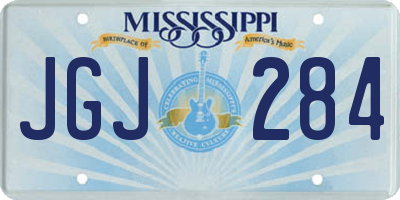 MS license plate JGJ284
