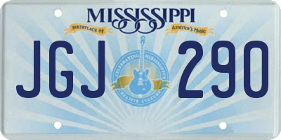 MS license plate JGJ290