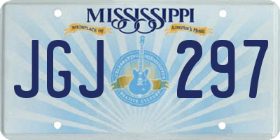 MS license plate JGJ297