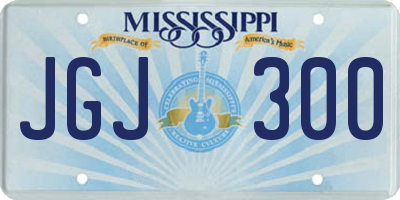 MS license plate JGJ300