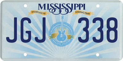 MS license plate JGJ338