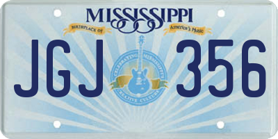 MS license plate JGJ356