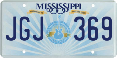 MS license plate JGJ369