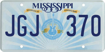 MS license plate JGJ370