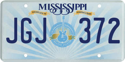 MS license plate JGJ372
