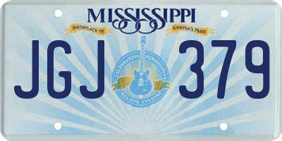 MS license plate JGJ379
