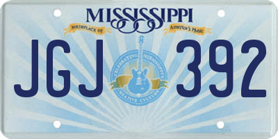 MS license plate JGJ392
