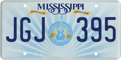 MS license plate JGJ395