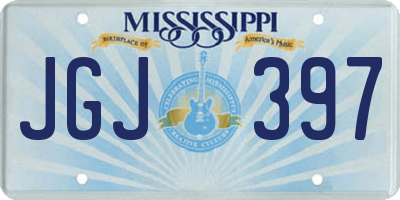 MS license plate JGJ397