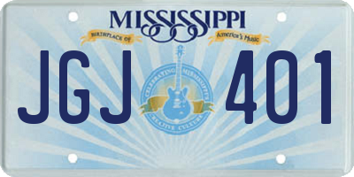 MS license plate JGJ401