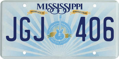 MS license plate JGJ406