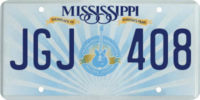 MS license plate JGJ408