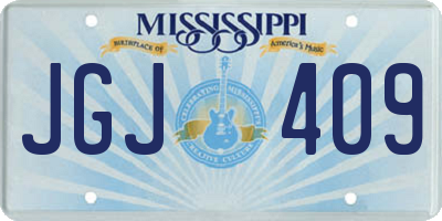 MS license plate JGJ409