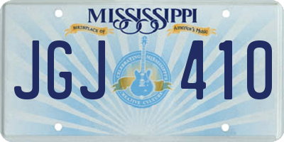 MS license plate JGJ410
