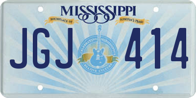 MS license plate JGJ414