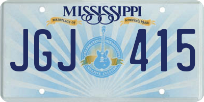 MS license plate JGJ415