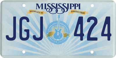 MS license plate JGJ424
