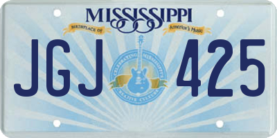 MS license plate JGJ425